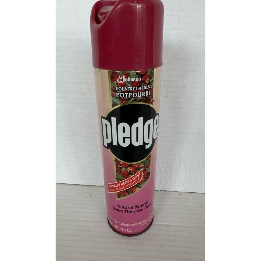 VTG 90s Pledge Country Garden Potpourri Furniture Polish Wood Cleaner NOS 12.5oz
